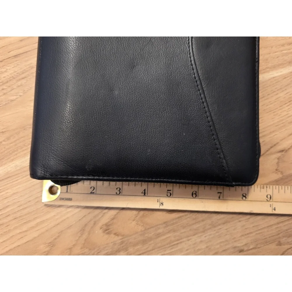 Vintage Day Runner Pro Business System 22464 Black Leather 7-Ring Binder Planner